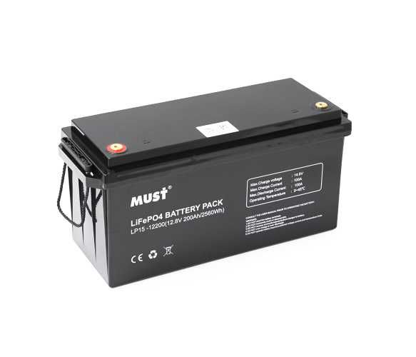 Акумуляторные батареи Must LiFePO4 12,8V; 25,6V; 51,2V