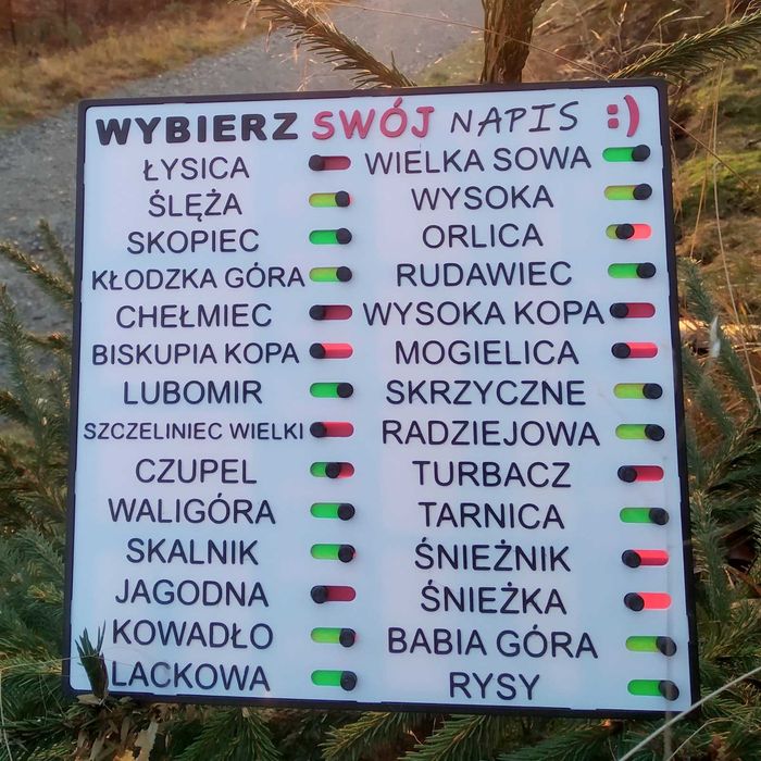 KGP własny napis personalizacja dedykacja prezent NA MAGNES druk 3d