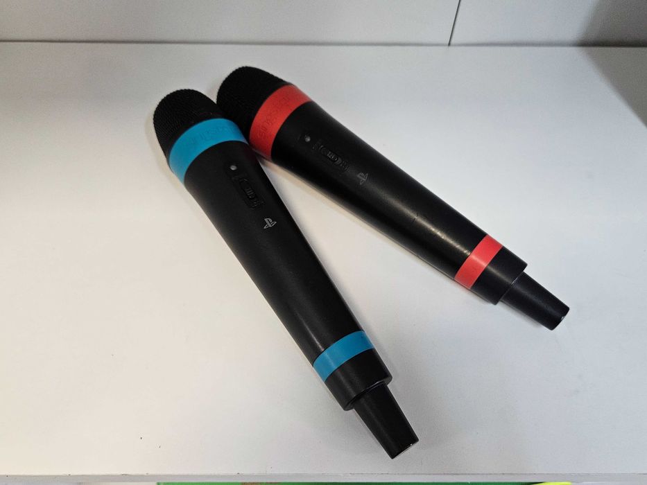 Dwa Mikrofony Singstar + Odbiornik + Gra Mistrzowska Impreza