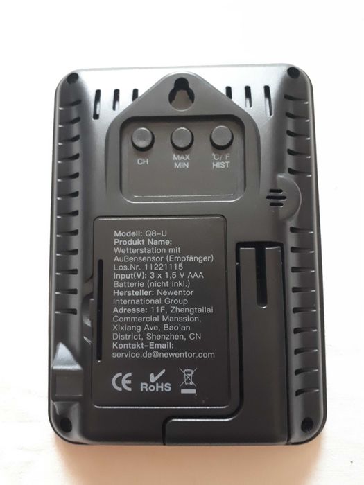 Метеостанція для дому Newentor Wireless Weather Station Q8-U