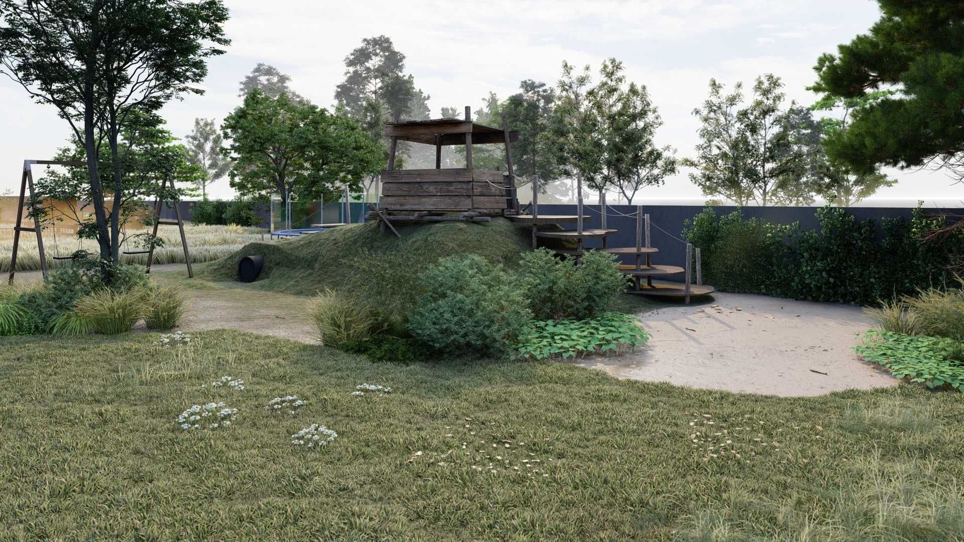 Projektowanie ogrodów. projekt ogrodu, wizualizacje