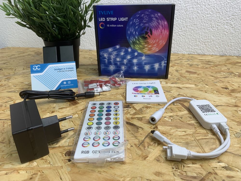 Kit Profissional Fita LED RGB + White 20 Metros (Pack completo)| Loja