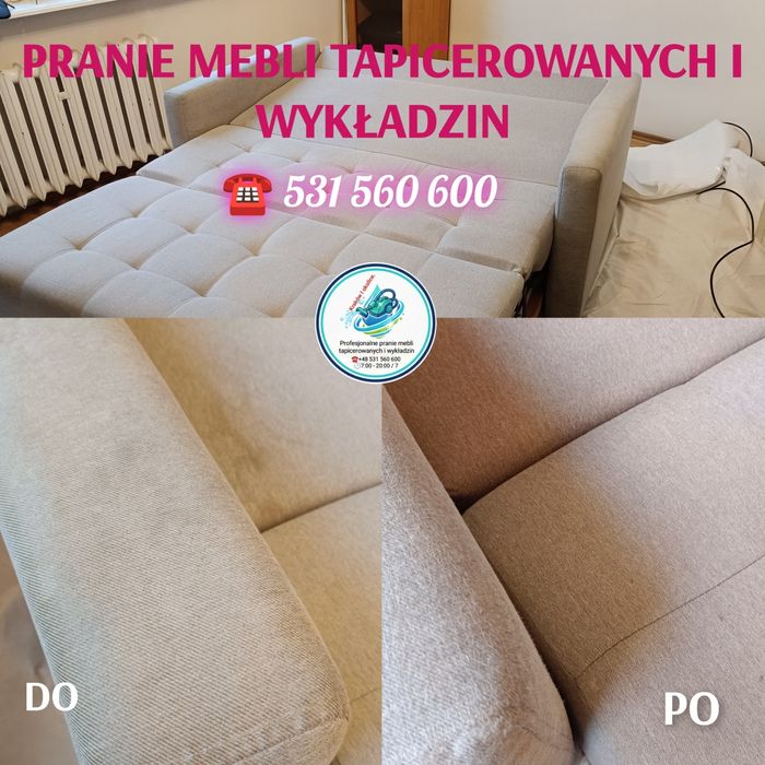 Profesjonalne czyszczenie mebli tapicerowanych i wykładzin