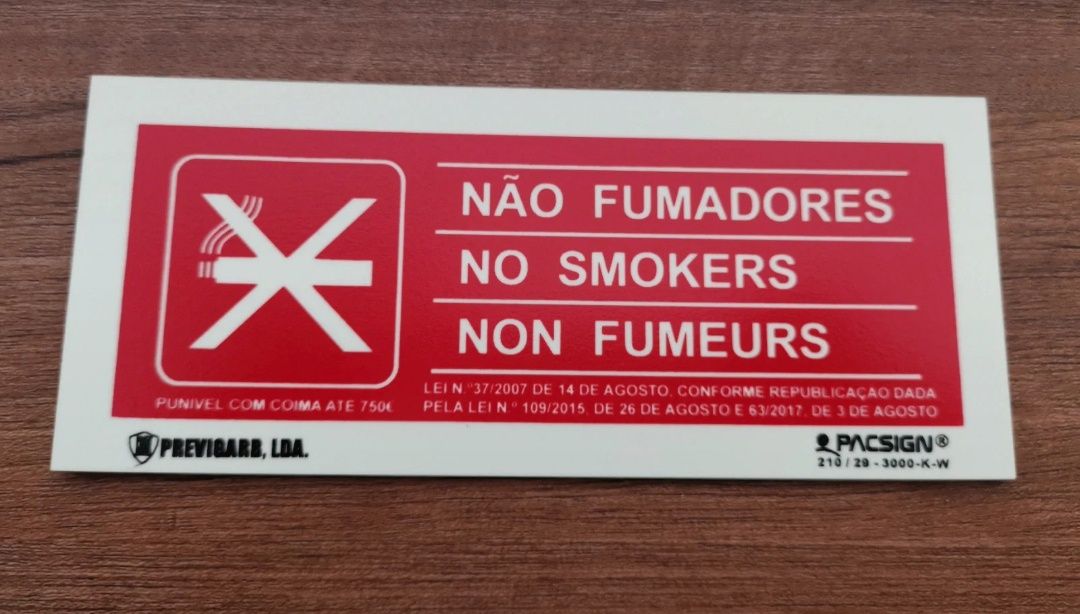 Placas de Sinalização Fluorescentes