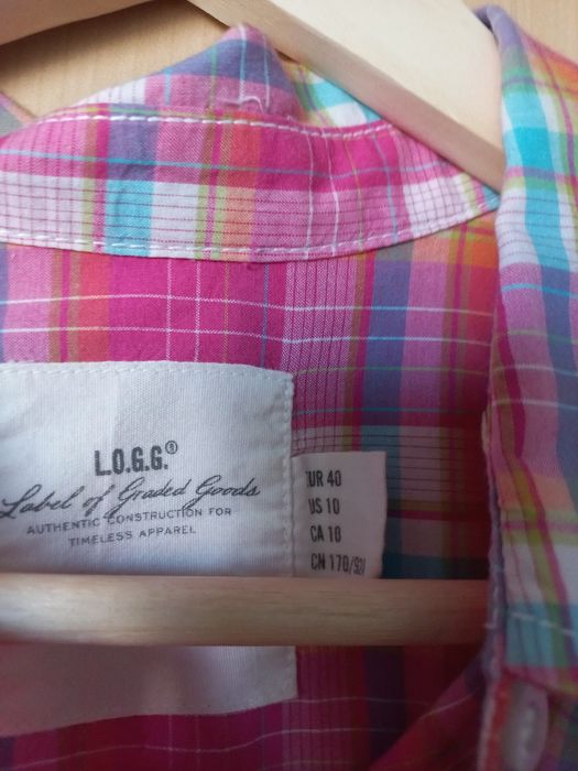 Koszula damska w kratę na krótki rękaw