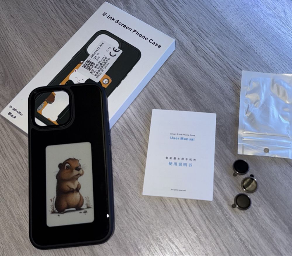 E ink Screen Iphone 16Pro Max чехол,бампер Nfc