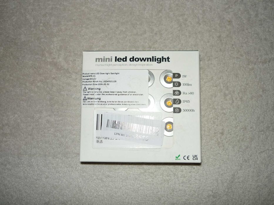 Mini lampki sufitowe typu downlight led