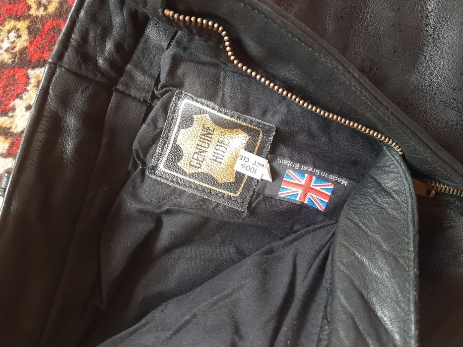 Новые кожаные байкерские штаны