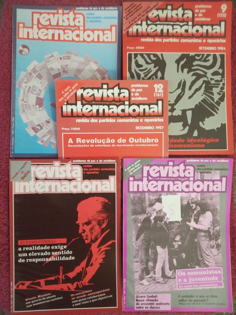 40 edições da REVISTA INTERNACIONAL anos 70 e 80