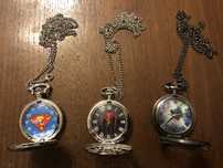 Thor - Homem Aranha - Super Homem relogio bolso