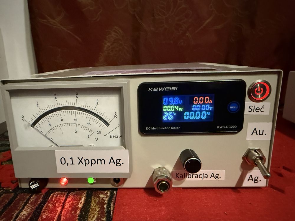 Generator srebra i złota razem z dodatakami .