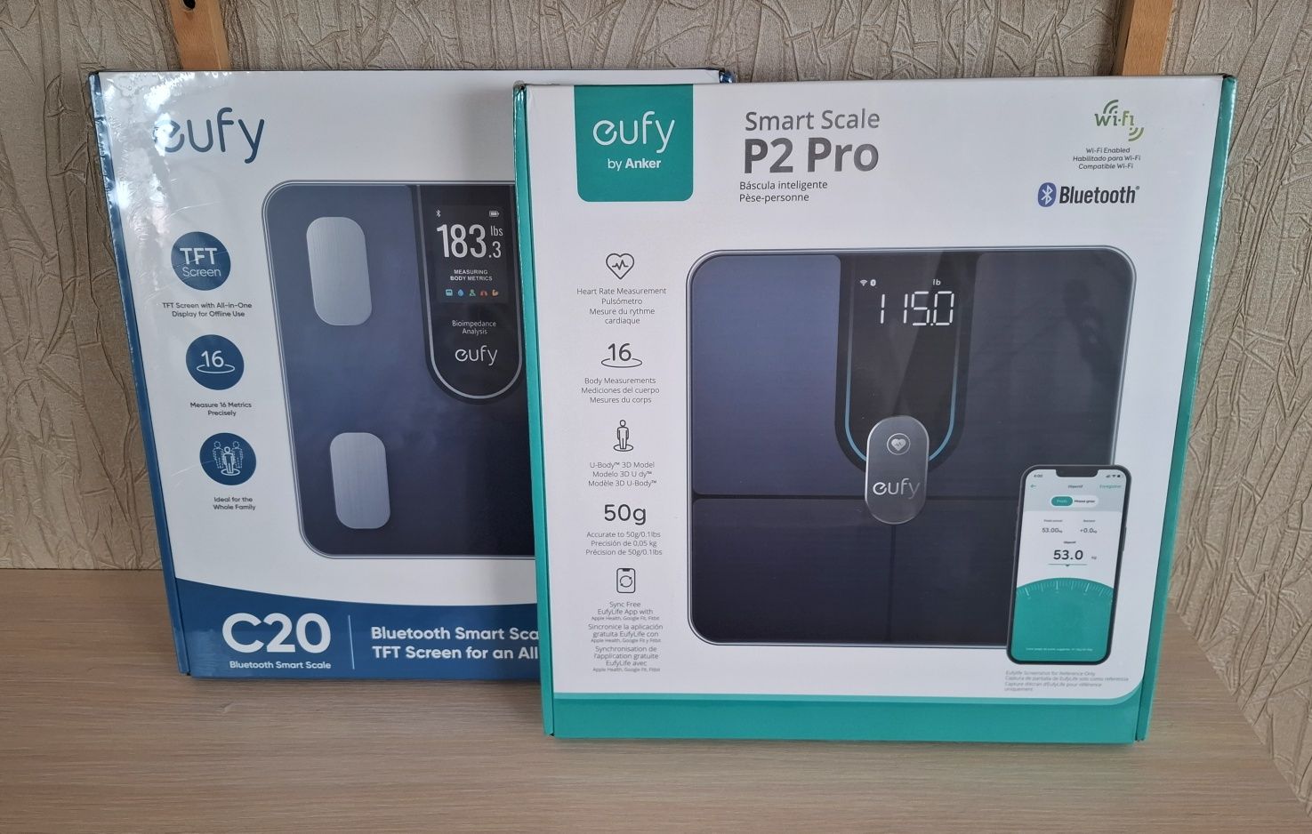 Цифрові смарт ваги Anker Eufy P2 ProРозумні ваги, 16 показників.Wi-Fi