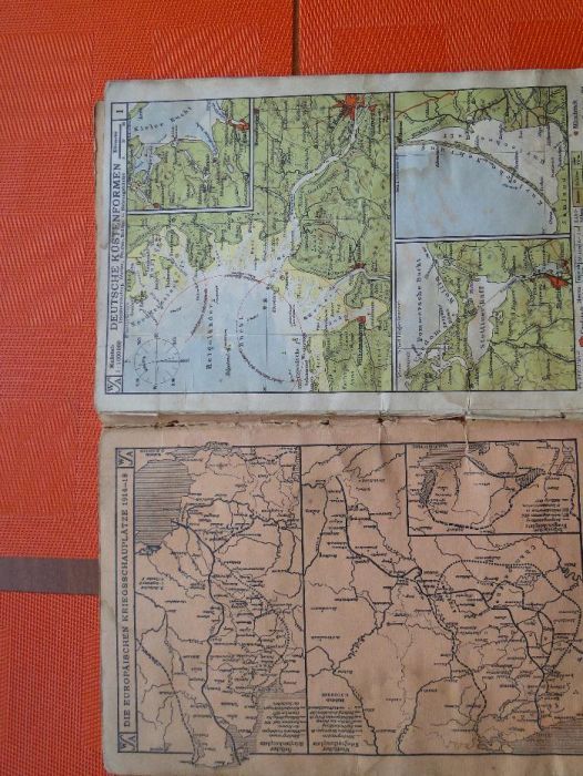 Atlas niemiecki, z 1941 roku WESTERMANNS NEUER SCHULATLAS 1941