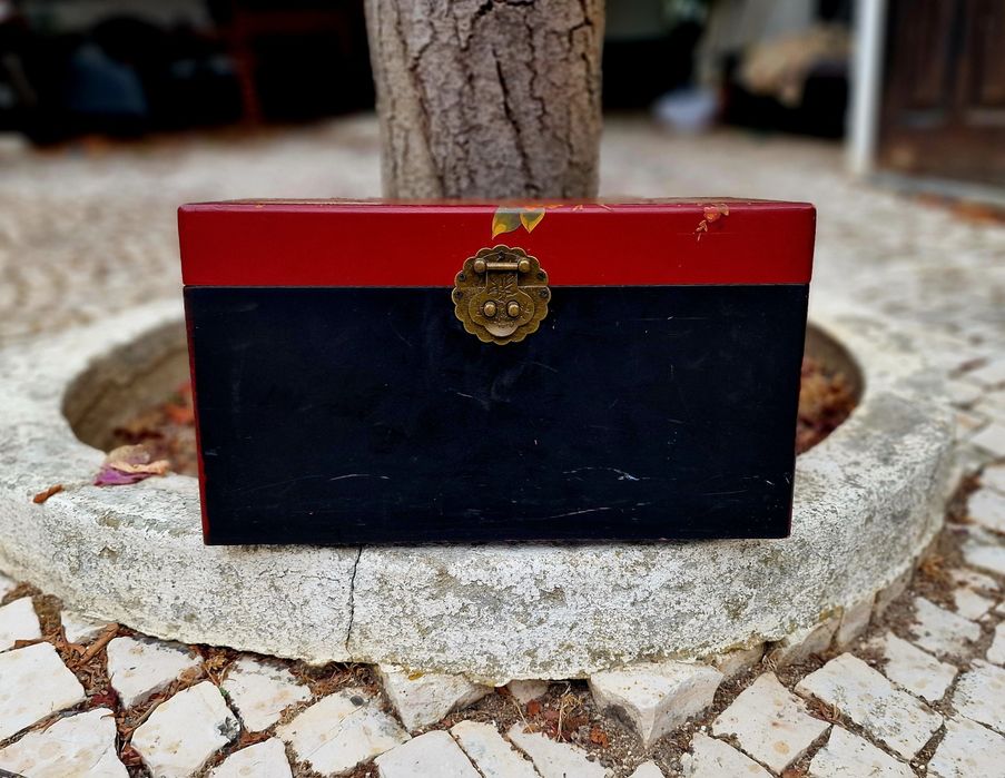 Caixa madeira vintage