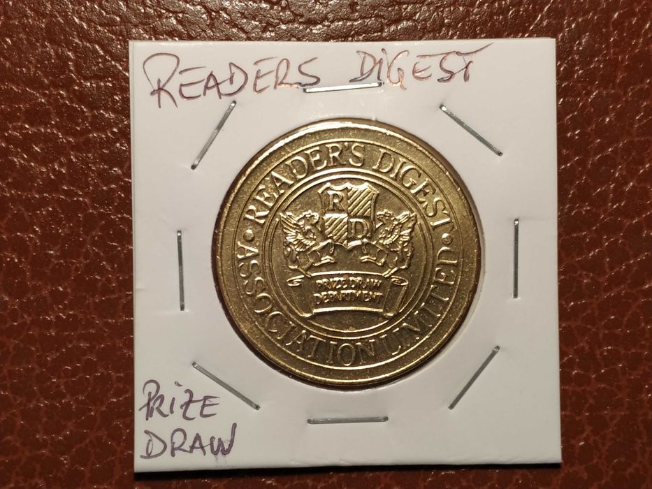 Token / ficha / medalha do Readers Digest - Prize Draw