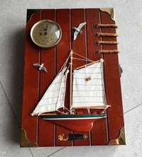 Ящик для ключей от дома деревянный декоративный крафтовый