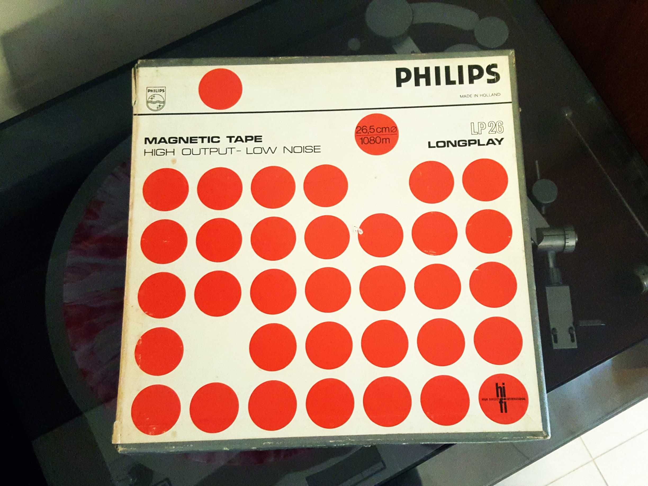 Szpula magnetofonowa z taśmą Philips Longplay LP 26  stan bdb  + zapis
