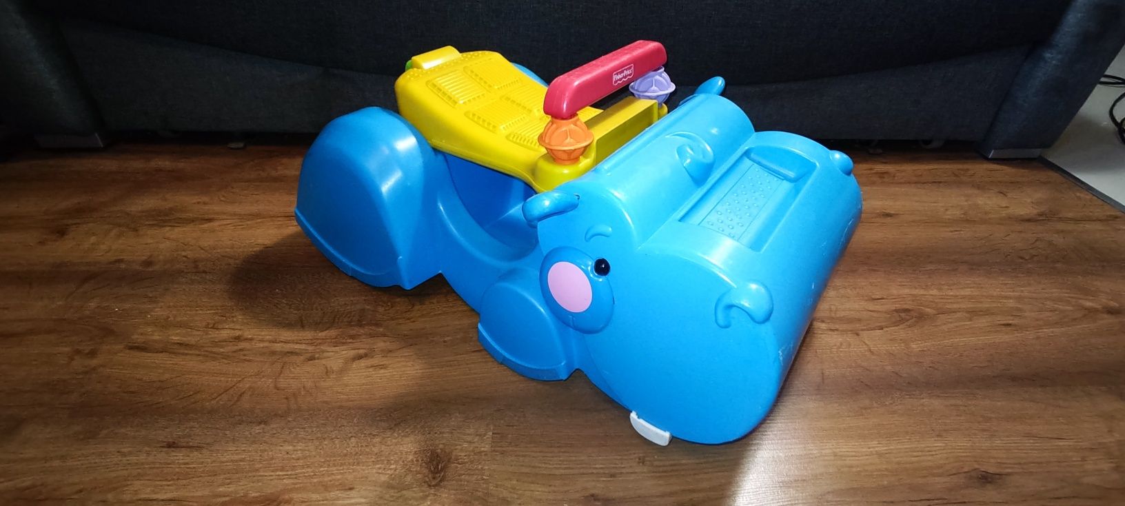 Fisher-Price Chodzik Jeździk Hipcio 5843 Zbieracz klocków