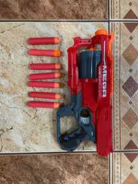Pistolet Nerf MEGA czerwony + 7 naboi