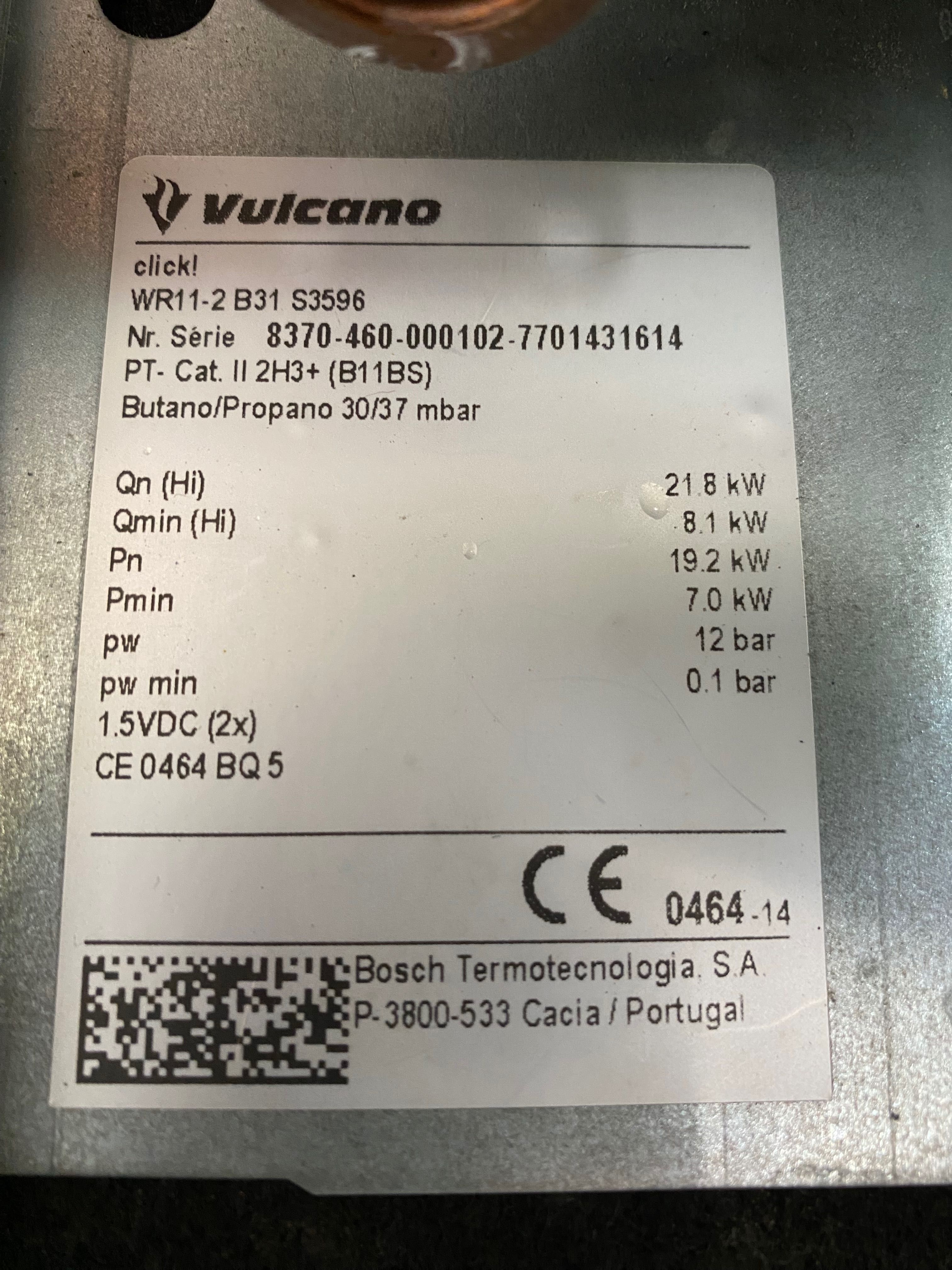 Esquentador Vulcano 11 L