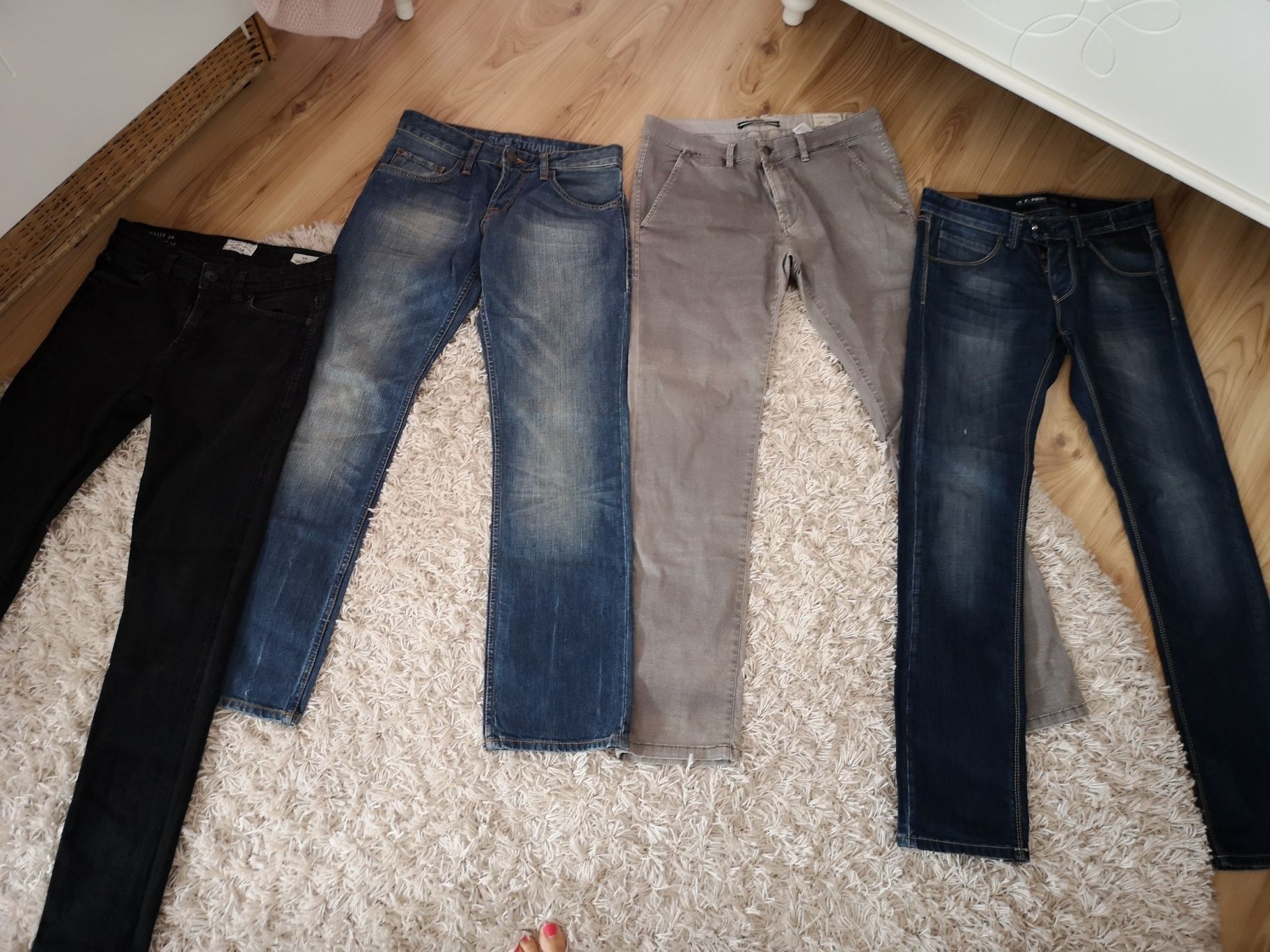 Spodnie dżinsowe męskie jeansy szara granatowe czarne New Yorker