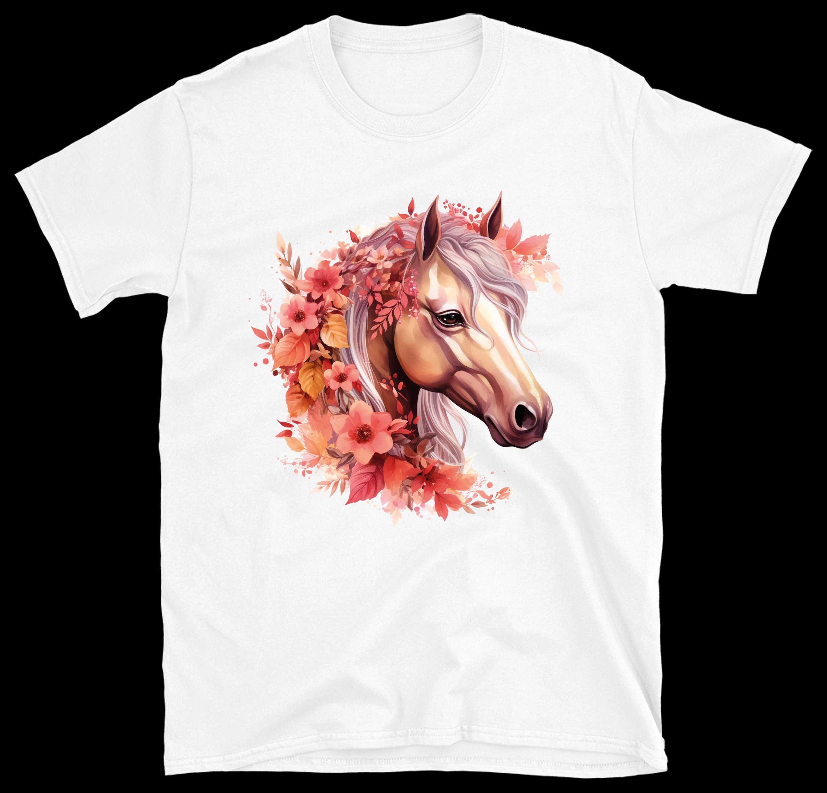 Koszulka z koniem, Koszulka Koń, Moda BOHO, T-Shirt Boho, XS-3XL