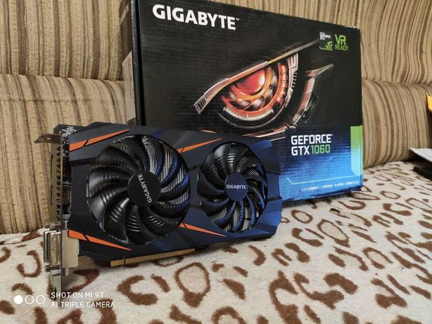 Видеокарта Gigabyte GeForce GTX 1060 3GB GDDR5 идеальное состояние