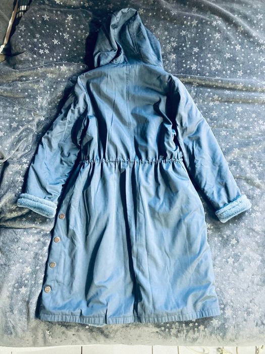 Парка зимняя женская двусторонняя эконорка