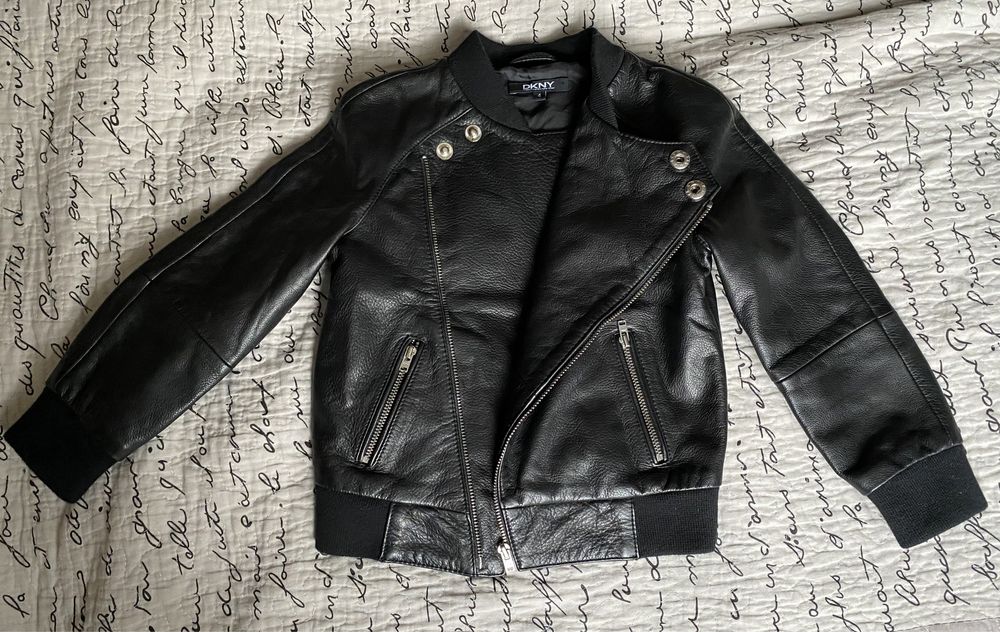 Kurtka skórzana DKNY