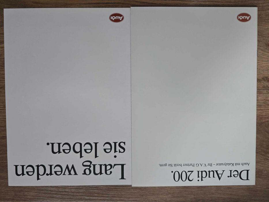 Prospekt Audi 200