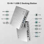 YOTTAMASTER stacja dokująca 6x USB 3x USB-C 2x HDMI SD LAN 4K Macbook