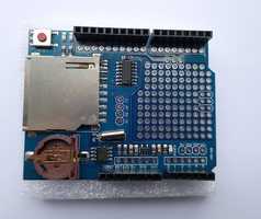 Плата расширения Arduino Uno Data Logger Shield - SD Card + RTC DS1307