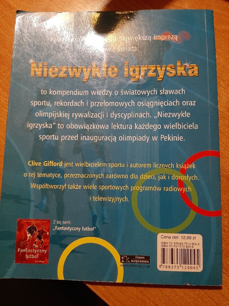 Książka niezwykłe igrzyska