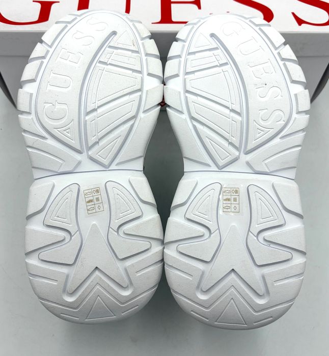 ‼️Nowe oryginalne sneakersy GUESS Marlia białe 35 AZ 104 ekoskóra