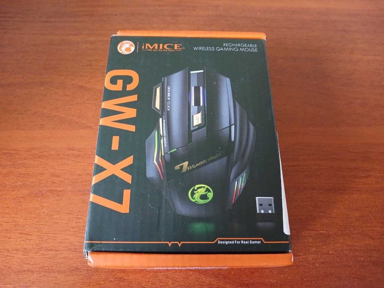 Мишка ігрова бездротова, миша  IMICE GW-X7