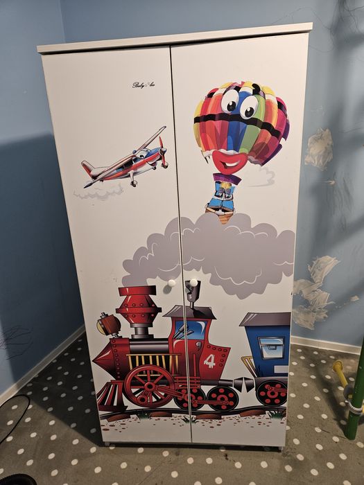 Szafa i komoda dziecięca Baby boo Kolorowy pociąg