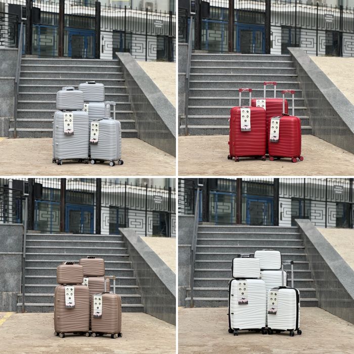 Яркий полипропилен!Чемодан Турция  на колесах,валіза,сумка на колесах