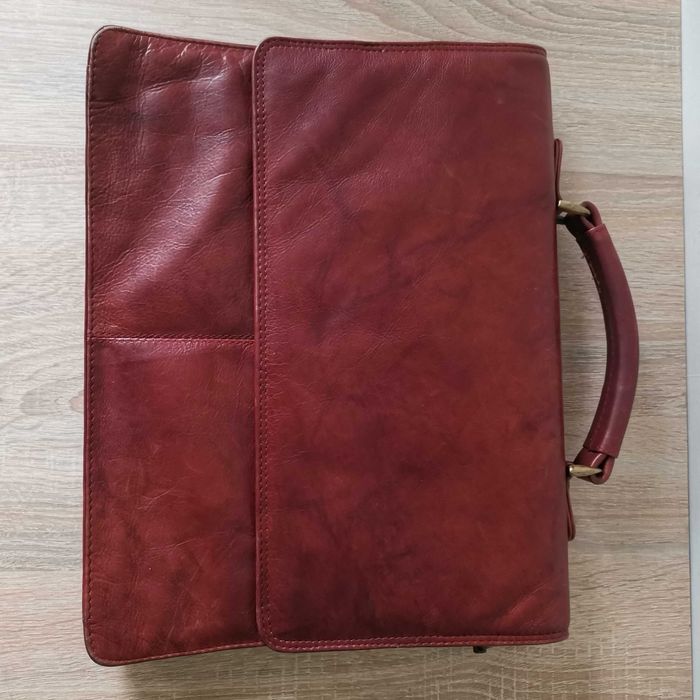 Visconti кожаный брендовий портфель сумка деловая