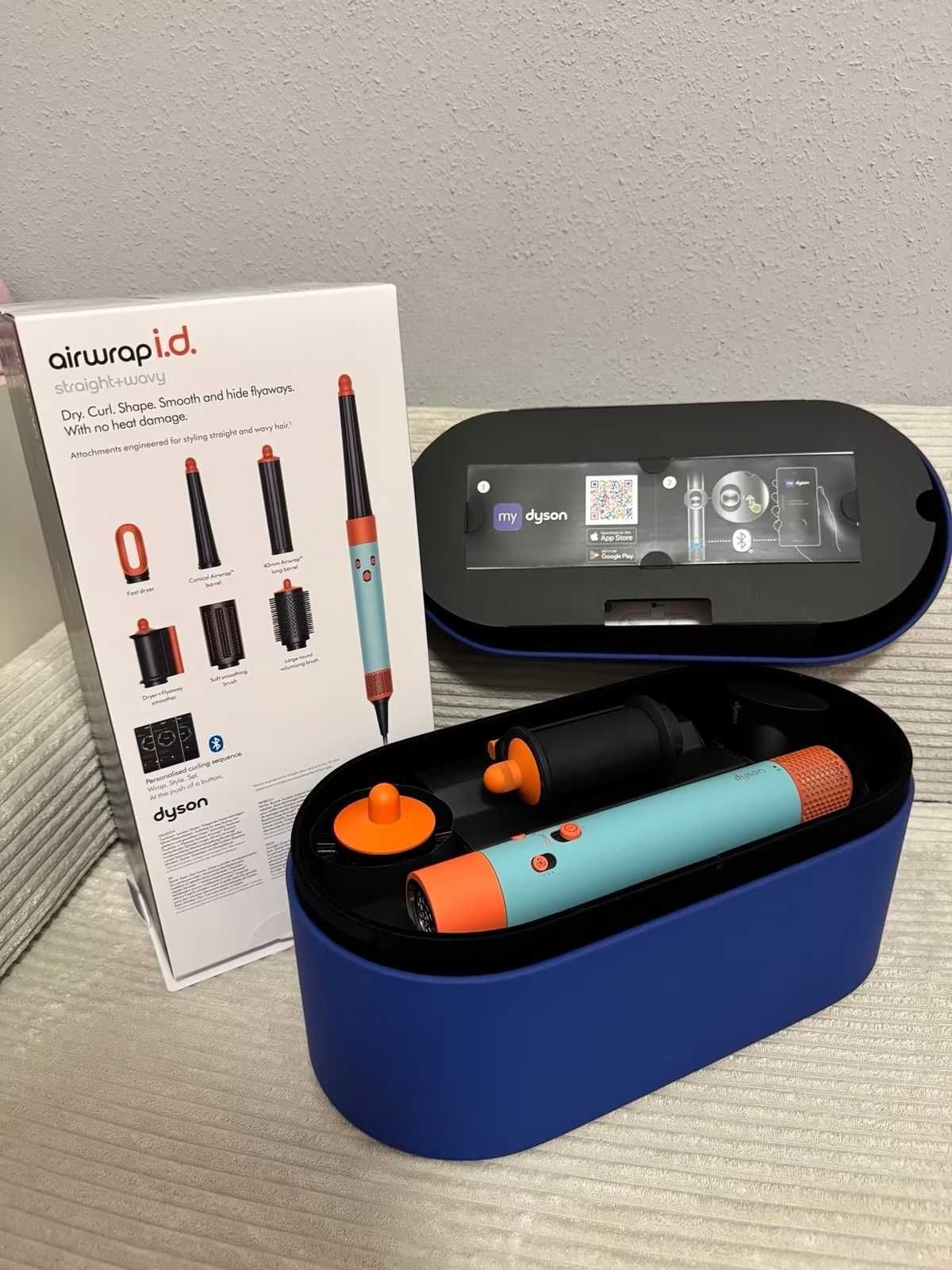 Дайсон стайлер Dyson Airwrap id HS08 Straight Wavy Ceramic PatinaTopaz