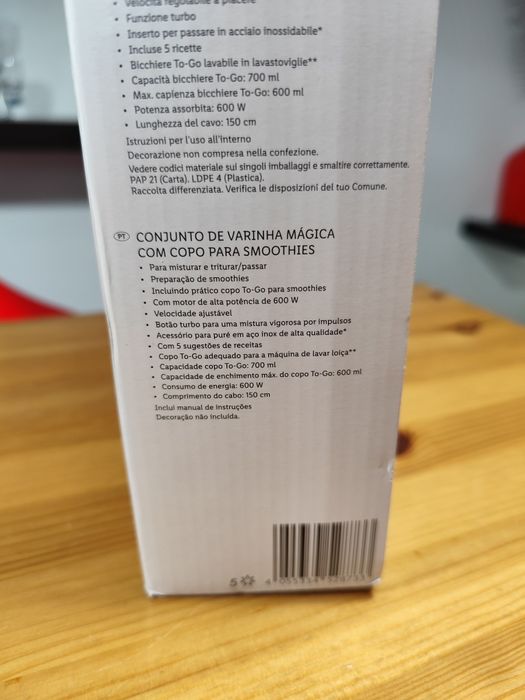 Kit varinha e liquidificador novo ler anúncio