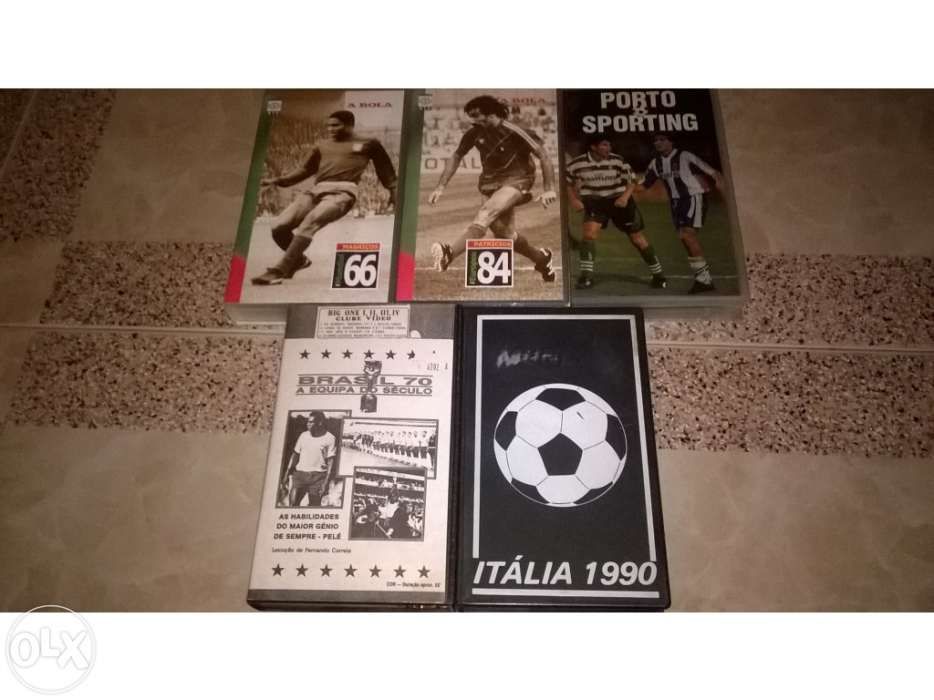 Cassetes VHS - jogos 1 lote completo