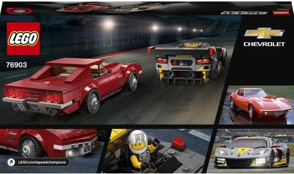 LEGO 76903 – Speed Champions: Samochody wyścigowe Chevrolet Corvette!