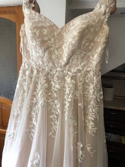 Весільна сукня пудрового кольору великий розмір