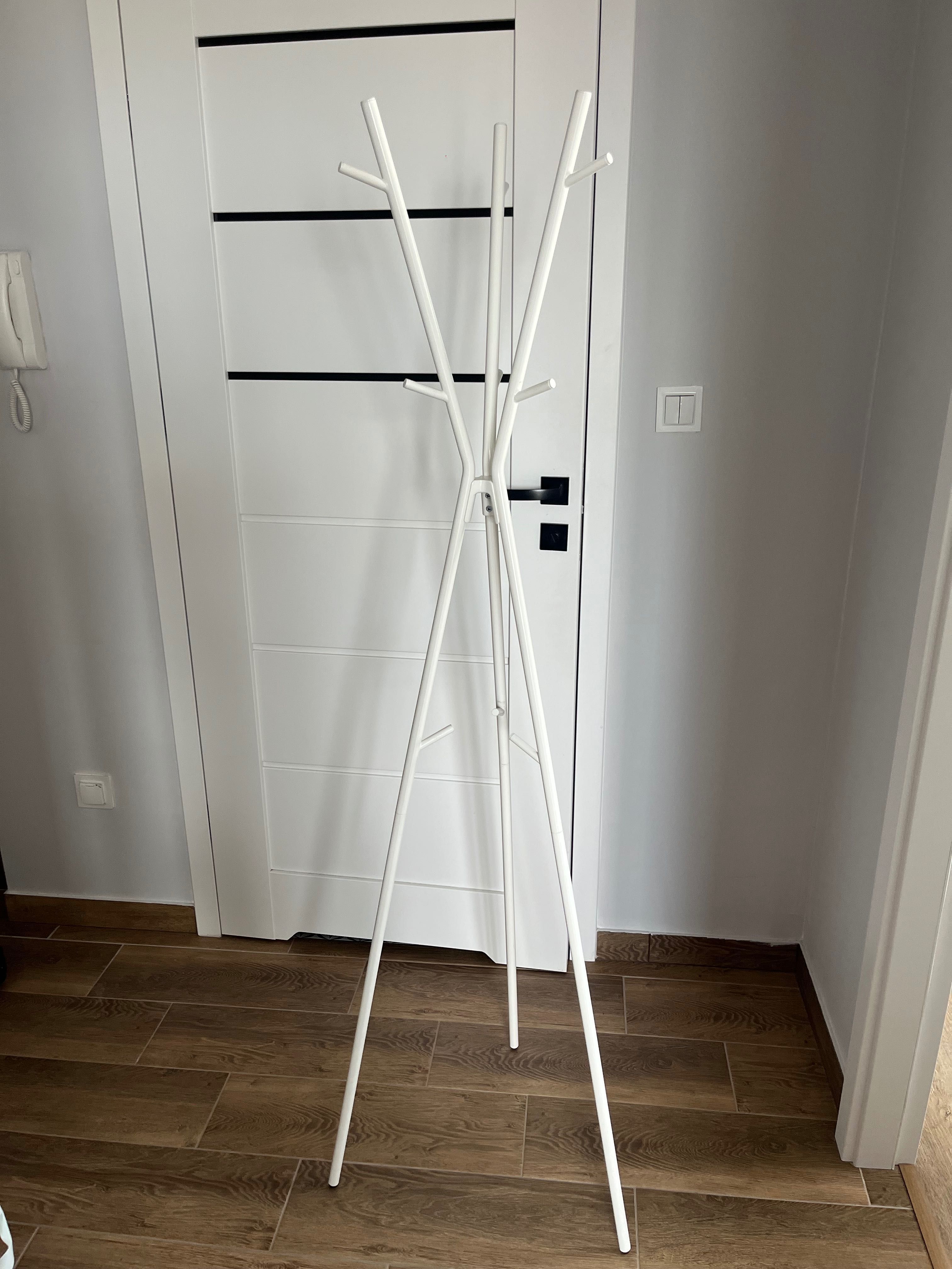 Wieszak stojący biały ikea