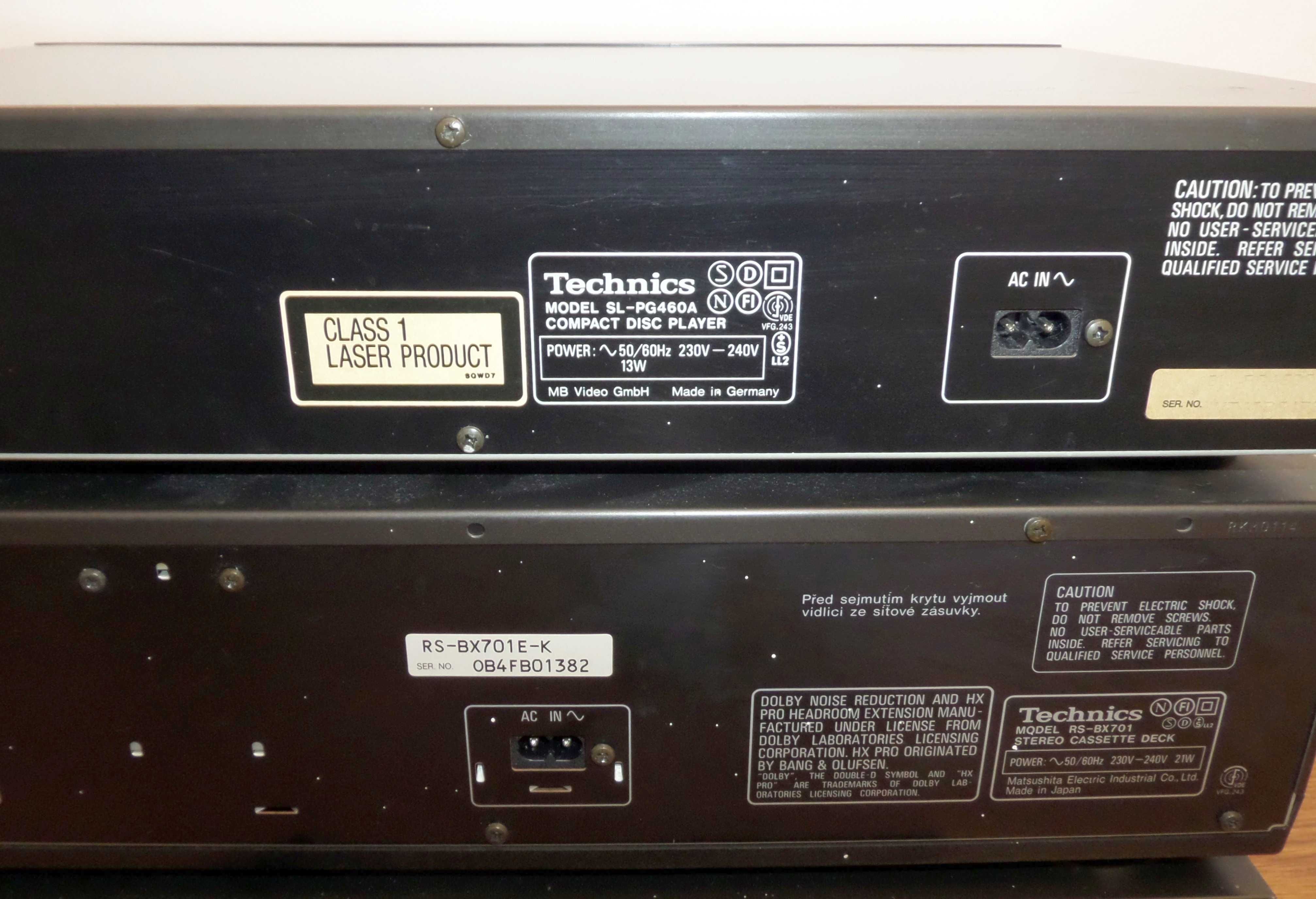 Wieża Technics CD Amp Magnetofon