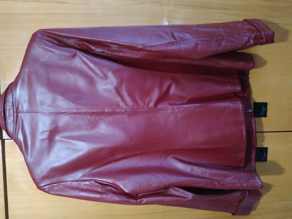 Пиджак кожаный, женский