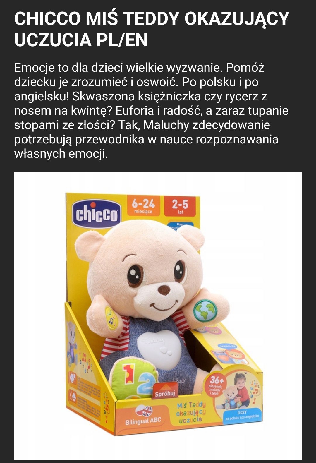 Interaktywny miś Teddy