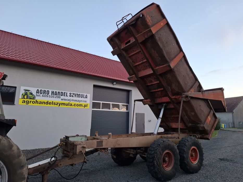 Przyczepa tandem 12 ton skorupa