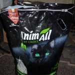 Остатки упаковки кошачьего силикагелевого наполнителя AnimAll 10.5L