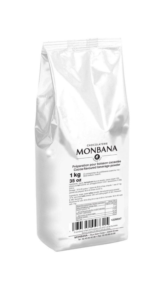 MONBANA Cocoa beverage powder 1kg/ Какао напиток  1 кг Мокачино